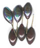 Half Rainbow Glass Beads - click here for large view